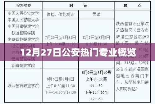 公安专业热门概览,最新动态与趋势分析
