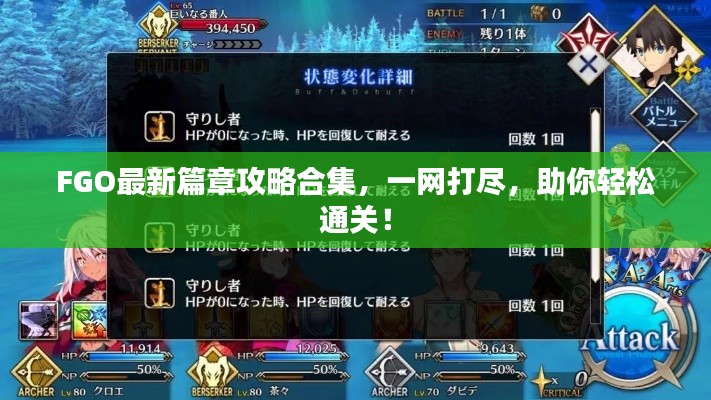 FGO最新篇章攻略合集，一网打尽，助你轻松通关！