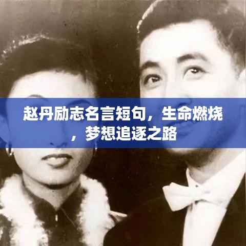 赵丹励志名言短句，生命燃烧，梦想追逐之路