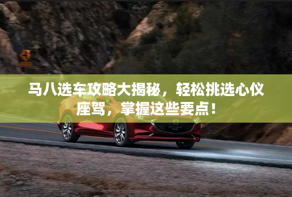马八选车攻略大揭秘，轻松挑选心仪座驾，掌握这些要点！