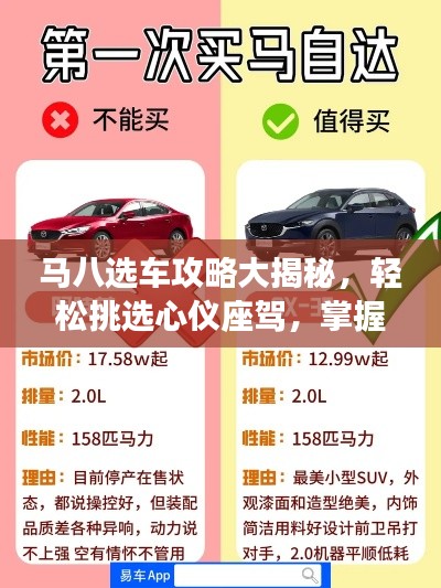马八选车攻略大揭秘,轻松挑选心仪座驾,掌握这些要点!